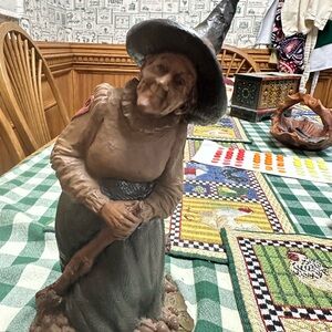 Tom Clark Gnome Cairn Studio Hazel the Witch Retired SIGNED Halloween